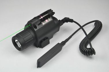 رؤية الليزر الخضراء و مصباح الكشاف LED Combo مع وجهة نظر بندقية Quick Rail Mount المزود