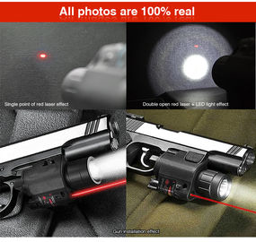 سرعة الليزر مصباح كاشف LED أحمر مزيج مع وجهة نظر بندقية Quick Rail Mount المزود