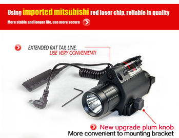 سرعة الليزر مصباح كاشف LED أحمر مزيج مع وجهة نظر بندقية Quick Rail Mount المزود