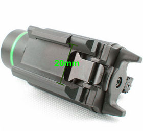 رؤية الليزر الخضراء التكتيكية ومزيج LED مع Picatinny Rail المزود