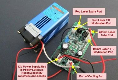 405nm 150mW Blue Purple Beam Laser Module وحدة الليزر ذات الشعاع الأزرق الأرجواني المزود