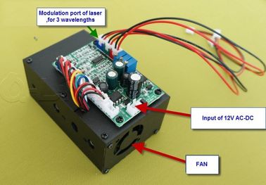 400-500mW RGB مركب ليزر الأشعة البيضاء مع TTL تعديل المزود