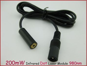 980nm 200mW وحدة الليزر النقطة تحت الحمراء المزود