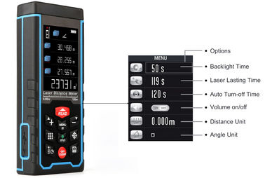 إصدار جديد 120m 1.9 &quot; LCD رقمية معايرة ذاتية لليزر مقياس المسافة مع وظيفة قياس الكاميرا المزود