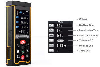 إصدار جديد 80m 1.9&quot; LCD رقمية معايرة ذاتية لليزر مقياس المسافة مع وظيفة قياس الكاميرا المزود