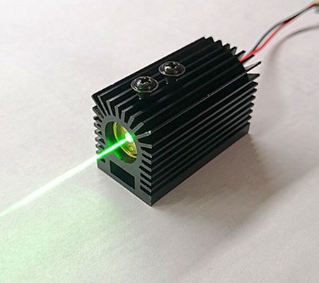 الدرجة الصناعية DC 12-24V 532nm 50mw Green Multi-Dot Laser Module مع HeatsinkFor Laser Stage Light المزود