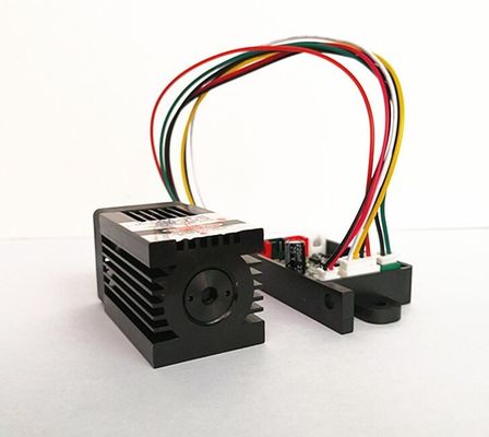 وحدة الليزر النقطة الزرقاء ذات التردد المتردد 12 فولت 450nm 1.6W مع تعديل TTL لضوء مرحلة الليزر المزود