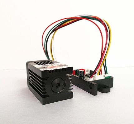 وحدة الليزر النقطة الخضراء DC 12V 532nm 100mW مع تعديل TTL للضوء المسرحي الليزر المزود