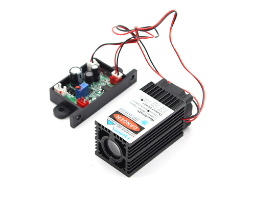 638nm 1W طاقة عالية 12V 1A وحدة الليزر الحمراء السميكة مع مروحة تبريد المزود