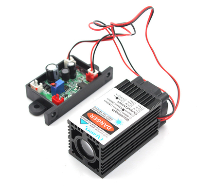 638nm 1W طاقة عالية 12V 1A وحدة الليزر الحمراء السميكة مع مروحة تبريد المزود